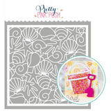 PRETTY PINK POSH: Seashell Background | Stencil