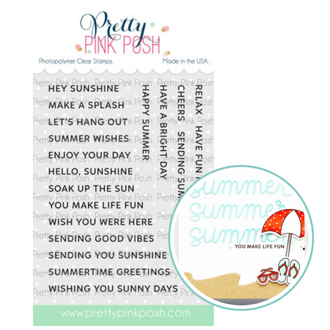 PRETTY PINK POSH:  Sentiment Strips | Summer | Stamp