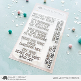 MAMA ELEPHANT: Very Merry Sentiments | Stamp