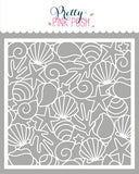PRETTY PINK POSH: Seashell Background | Stencil