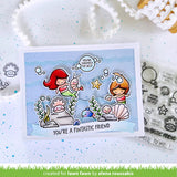LAWN FAWN: Shello, Friend | Coloring Stencil