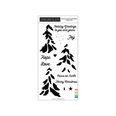 CONCORD & 9 th : Triple Step Evergreen | Stamp