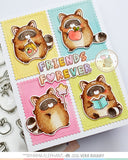MAMA ELEPHANT: Playful Raccoons | Stamp and Creative Cuts Bundle