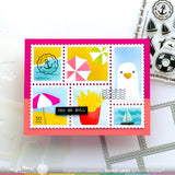 WAFFLE FLOWER: Postage Collage Beach Days | Stamp