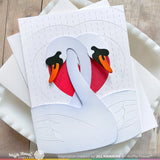WAFFLE FLOWER:  Intertwined Swans | Die (S)