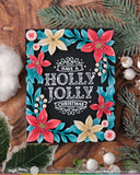 WAFFLE FLOWER:  Poinsettia Frame | Die