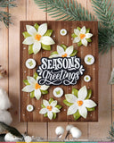 WAFFLE FLOWER:  Poinsettia Frame | Die