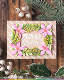 WAFFLE FLOWER:  Poinsettia Frame | Die
