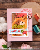 WAFFLE FLOWER: Nesting Postage Collage Greetings | Stamp