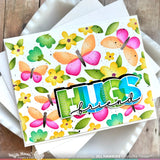 WAFFLE FLOWER: Overlapping Hugs | Combo Stencil & Die