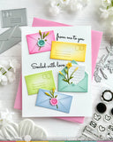 WAFFLE FLOWER: Postage Collage Mini Seals | Stamp