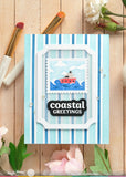 WAFFLE FLOWER: Coastal Greetings | Combo Stamp & Die