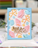 WAFFLE FLOWER: Seashell | Coloring Stencil