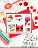 WAFFLE FLOWER: Postage Collage Dear Santa | Stamp
