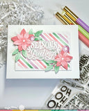 WAFFLE FLOWER:  Poinsettia Frame | Die