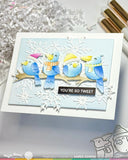 WAFFLE FLOWER: Birdie Friends in Winter | Stencil & Die