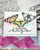 WAFFLE FLOWER: Butterfly Trio | Stamp