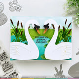 WAFFLE FLOWER:  Intertwined Swans | Die (S)