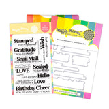 WAFFLE FLOWER: Sealed Sentiments | Combo Stamp & Die