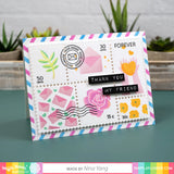 WAFFLE FLOWER: Postage Collage Everyday | Stencil