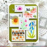 WAFFLE FLOWER: Full Bloom Sentiments | Combo Stamp & Die