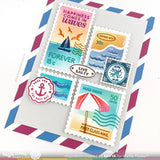 WAFFLE FLOWER: Postage Collage Beach Days | Stamp