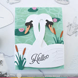 WAFFLE FLOWER:  Intertwined Swans | Die (S)