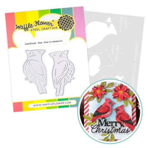 WAFFLE FLOWER: Cardinal Duo | Stencil & Die