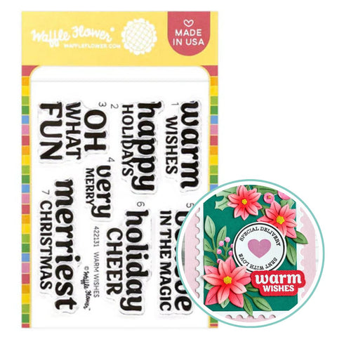 WAFFLE FLOWER: Warm Wishes | Stamp