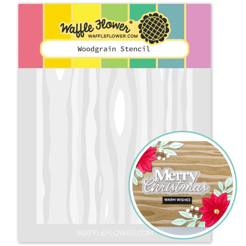 WAFFLE FLOWER: Woodgrain | Stencil