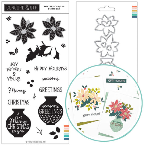 CONCORD & 9 th : Winter Bouquet | Stamp & Die Bundle