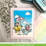 LAWN FAWN: Rainy Sky Background | Stencil
