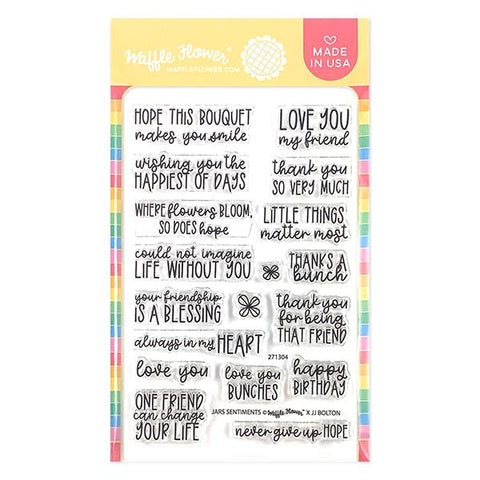 WAFFLE FLOWER: Jars Sentiments | Stamp