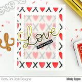 PRETTY PINK POSH:  XOXO | Layered Stencil 3PK