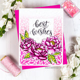 SUNNY STUDIO: Pink Peonies | Sunny Snippets