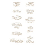 SPELLBINDERS:  Sealed Glimmer Sentiments | Hot Foil Plate