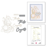 SPELLBINDERS:  Seahorse Floral | Hot Foil Plate & Die