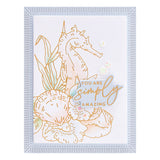 SPELLBINDERS:  Seahorse Floral | Hot Foil Plate & Die