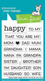 LAWN FAWN: Happy Happy Happy Add-on: Family