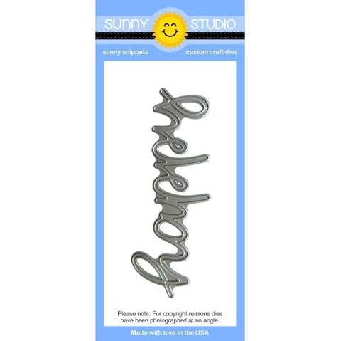 SUNNY STUDIO: Happy Word Sunny Snippets