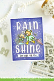 LAWN FAWN: Rainy Sky Background | Stencil