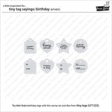 LAWN FAWN: Tiny Tag Sayings: Birthday