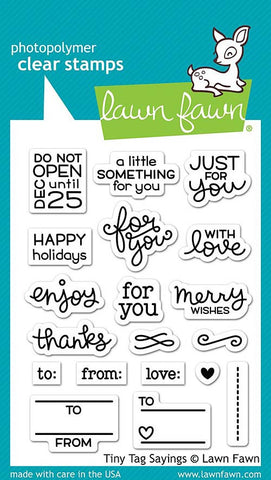 LAWN FAWN: Tiny Tag Sayings