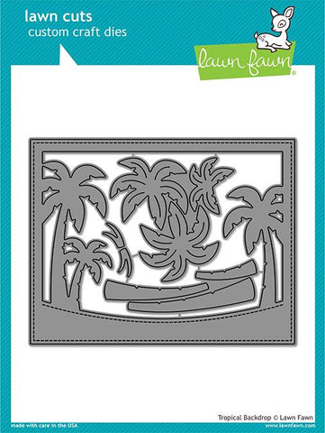 LAWN FAWN: Tropical Backdrop Lawn Cuts Die