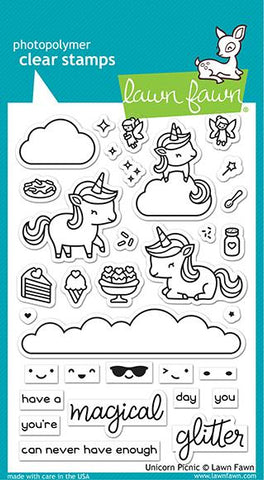 LAWN FAWN: Unicorn Picnic
