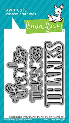 LAWN FAWN: Thanks Thanks Thanks | Lawn Cuts Die.