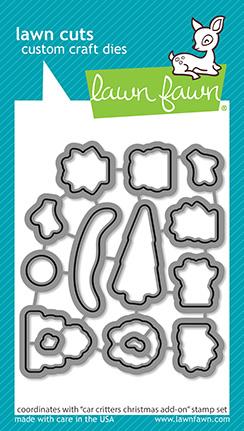 LAWN FAWN: Car Critters Christmas Add-on | Lawn Cuts Die.