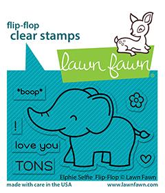 LAWN FAWN: Elphie Selfie Flip Flop