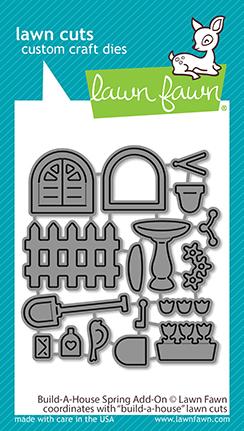 LAWN FAWN: Build a House Spring Add-on | Lawn Cuts Die