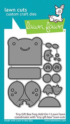 LAWN FAWN: Tiny Gift Box Frog Add-on | Lawn Cuts Die